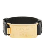 Pre-owned Prada-belte i gullskinn