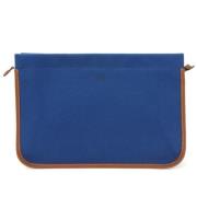 Pre-owned Hermes clutch i bla bomull