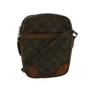 Pre-owned Brunt lerret Louis Vuitton Donau