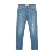 Slim-Fit Medium Wash Denim Jeans