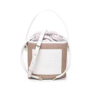 Natur Hvit Bucket Bag med Epleavfall