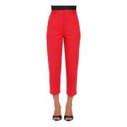 Røde elegante bukser for kvinner