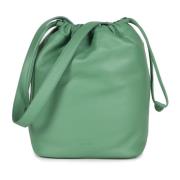 Grønn Bucket Bag med Justerbar Stropp