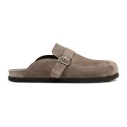 Suede Clog - Ardesia