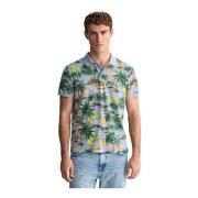 Hawaii Print Polo Shirt