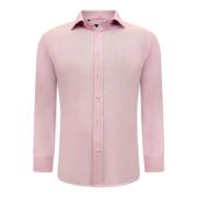 Ensfarget Oxford-skjorte for menn - Slim Fit - 3029