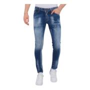 Malingssprut Ripped Jeans Herre Slim Fit - 1071