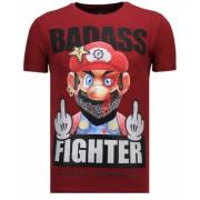 Fight Club Mario Bros - Herre T-skjorte - 13-6219B