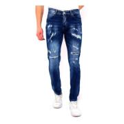 Slim Fit Jeans Stretch Menn - Dc-047