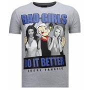 Bad Girls Popeye Rhinestone - Herre T-skjorte - 13-6210G