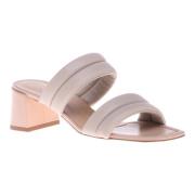 Slipper in nude eco-leather
