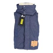 Pre-owned Bla bomull Moncler vest