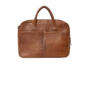 Klassisk Skinn Workbag med PC-lomme