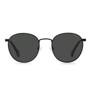 Runde solbriller med polariserte linser