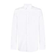 Elegant Hvit Skjorte Menn