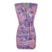 Luna Drape Mini Dress - Pale Violet