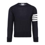 Blå Sweater 4-bar Pullover