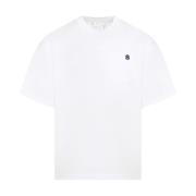 Hvit Bomull T-skjorte med Monogram