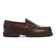 Brune Skinnloafers