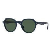 Stilige solbriller i mørkeblå/grønn