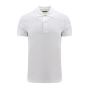 Hvit T-skjorte Polo Logo Broderi