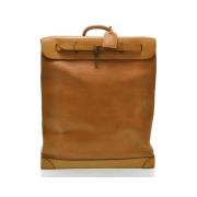 Pre-owned Beige lerret Louis Vuitton veske