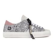 Sølv Glitter Lave Sneakers