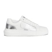 Hvite Chunky Lave Top Sneakers