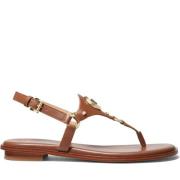 Brun Thong Flate Sandaler