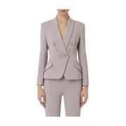 Perle Blazer Gi072 Stoff Knappelukking