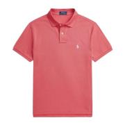 Iconic Mesh Polo Shirt Blek Rød