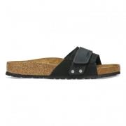 Semsket Skinn Slide Sandal