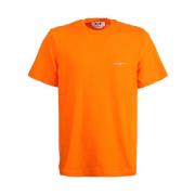 Oransje Crew-neck T-skjorte med Logo