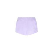 Kvinner bomullsterry pull-up shorts