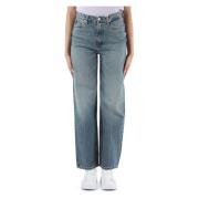 Avslappet Straight High Waist Jeans