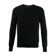 Svart Cashmere Genser Lang Erme