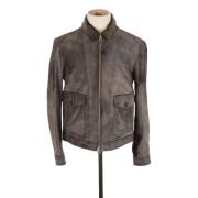 Pre-owned Leather outerwear