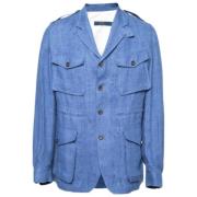 Pre-owned Bla bomull Ralph Lauren jakke