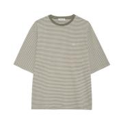 Olive And Ivory Stripe Tee