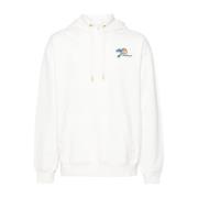 Hvit Tennis Logo Sweatshirt