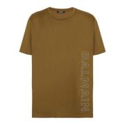Oversized T-skjorte i bomull med reflekterende logo