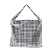 Sølv Pixel Tote Bag