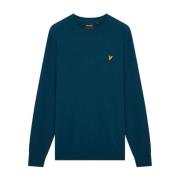 Blå Merino Crew Jumper