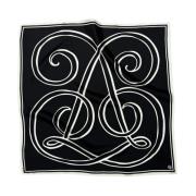 Monogram Large Svart Silkeskjerf