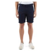 Slim Fit Stretch Bomull Bermuda Shorts