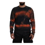 Tie Dye Bomull Pullover Sweater