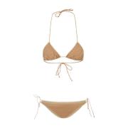 Gullfarget Lurex Trekant Bikini