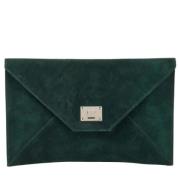 Pre-owned Suede clutches