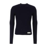 Navy Blue Wool Sweater