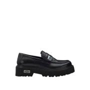 Sorte Dames Loafers Urban Stil